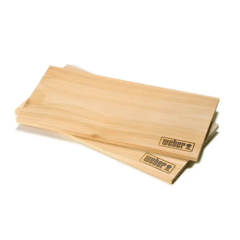 Rökplanka Weber Cederträ Stor 2-pack