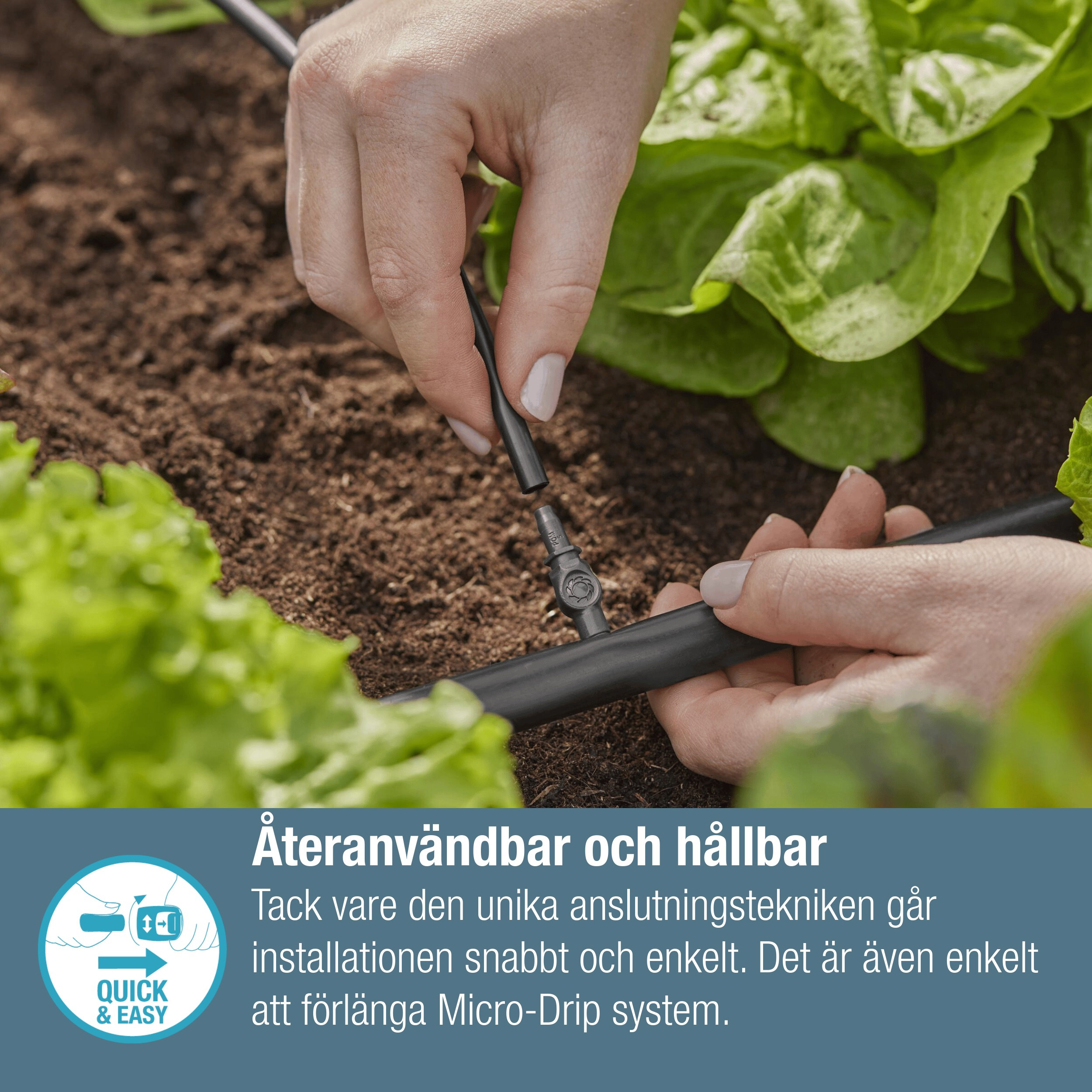 Skarvkoppling Gardena Micro-Drip 4,6 mm