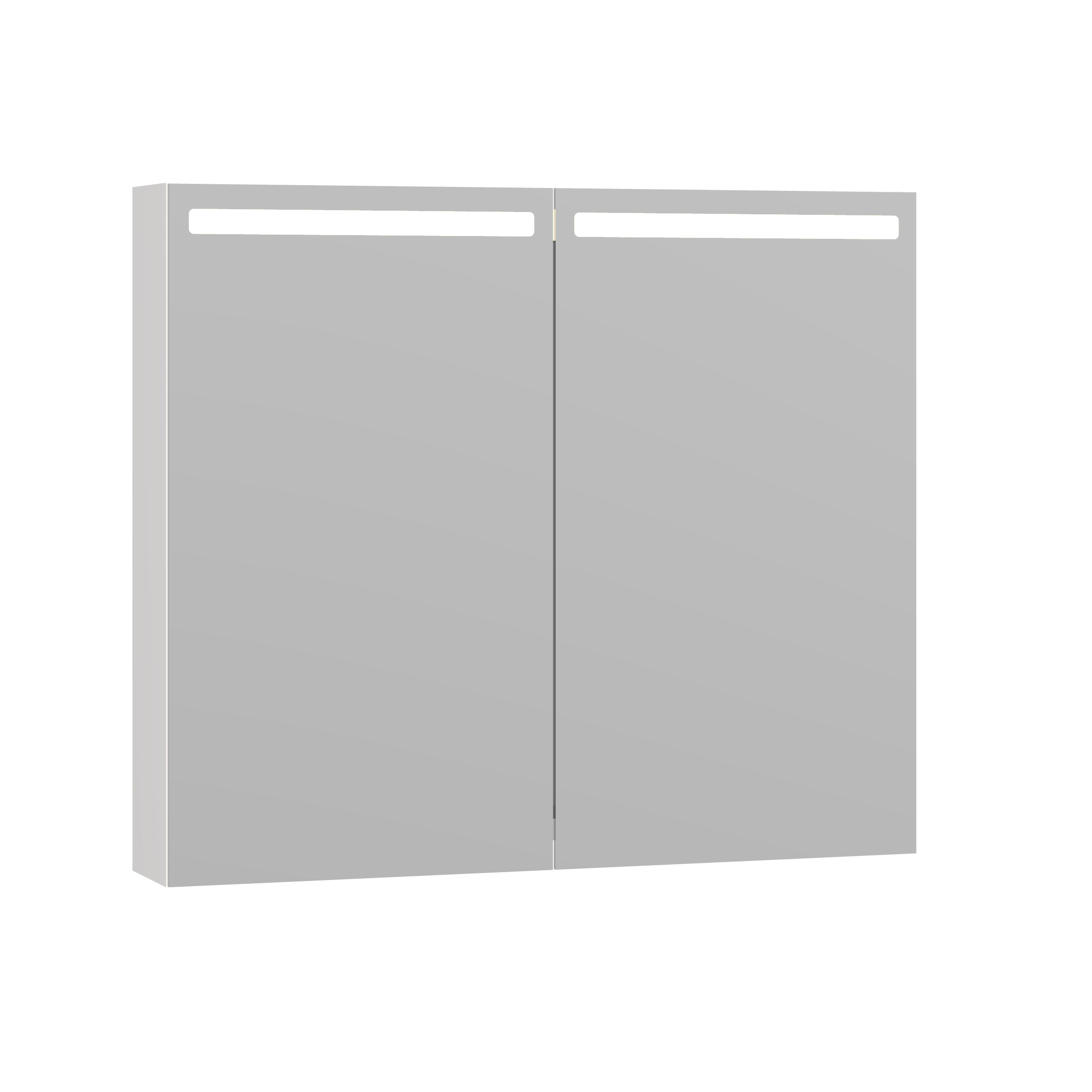 Spegelskåp Top, 2 lu. 70,4*80 cm Vit Blank
