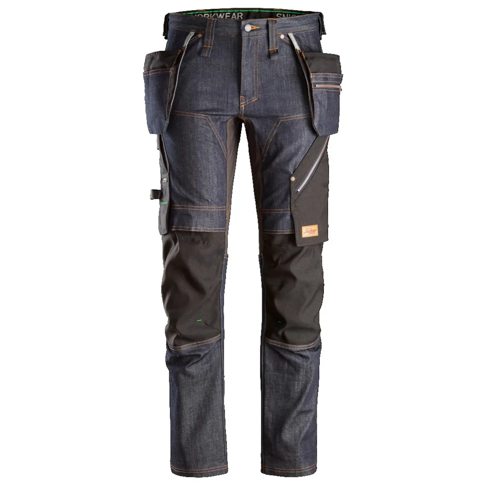 Arbestbyxa Snickers Workwear Denim + HF FW