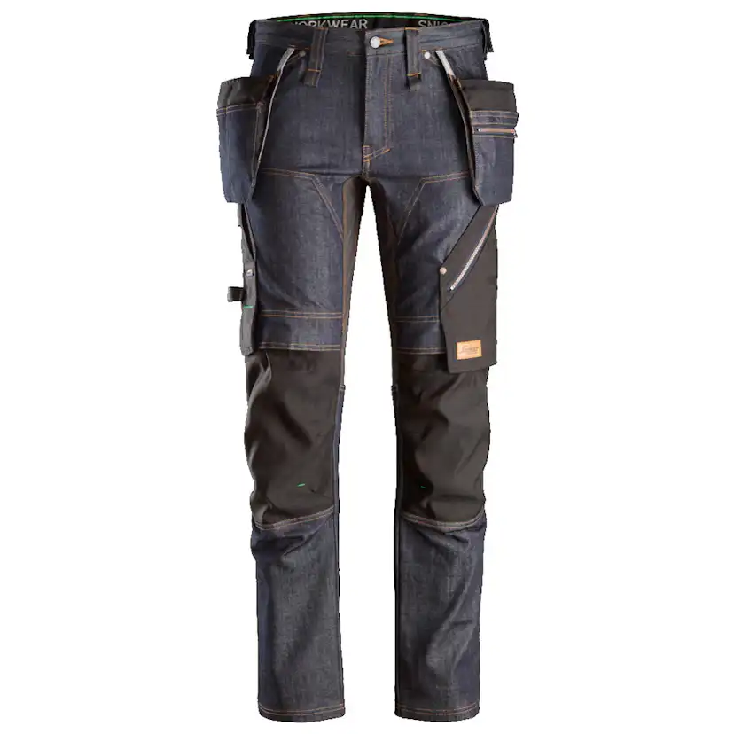 Arbestbyxa Snickers Workwear Denim + HF FW