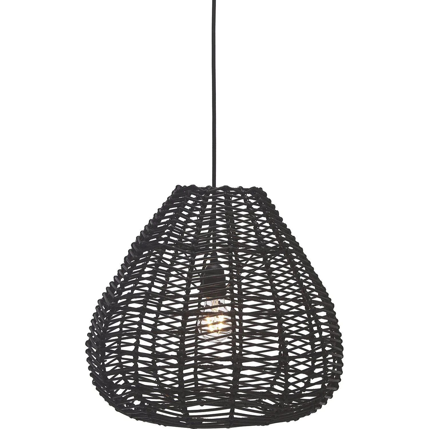 Adelle Taklampa Svart 43cm Svart, Bredd: 430 mm