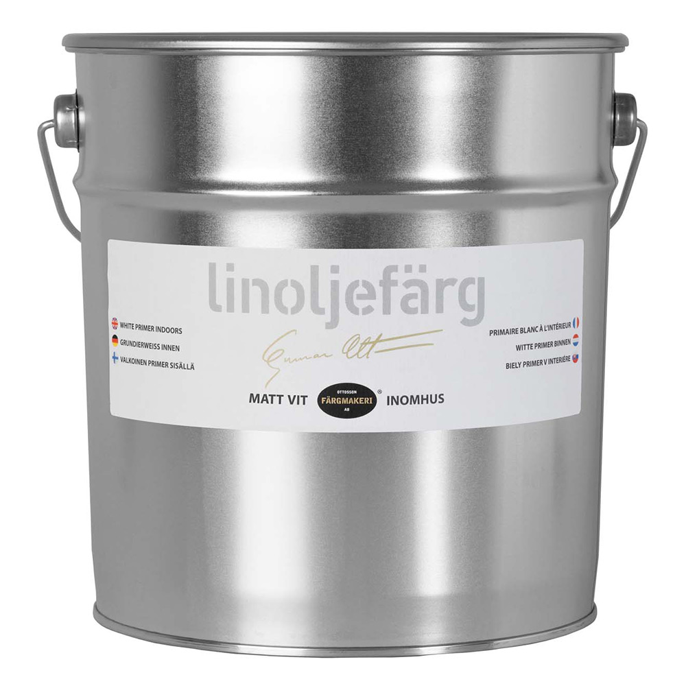 Linoljefärg Ottosson Matt Vit