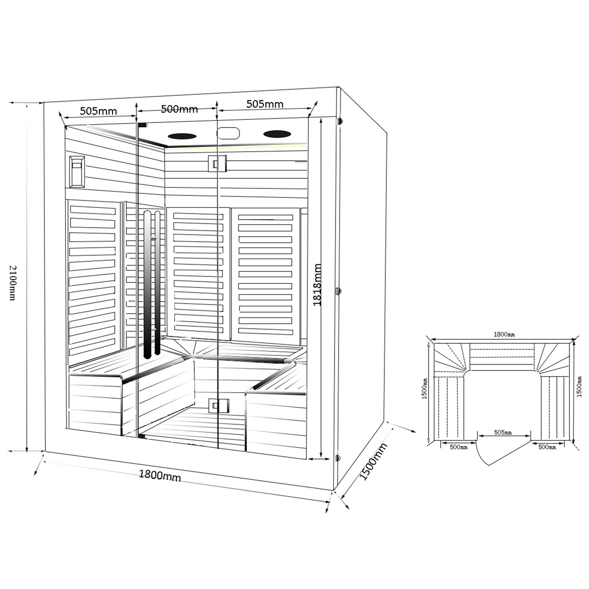 Infraröd Bastu Metalcraft Karimäki