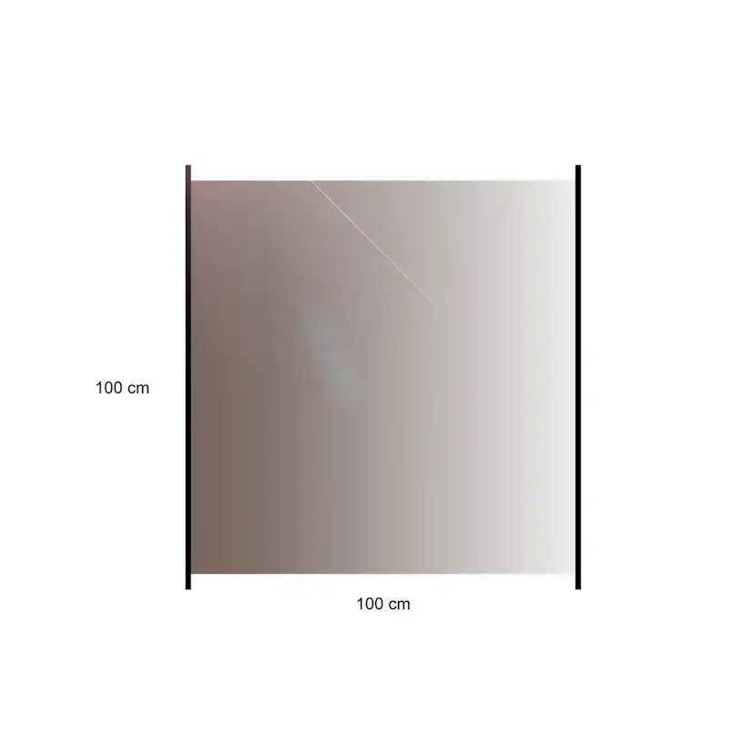 Glasstaket Hortus med Aluminiumskena Rökfärgat 100x100