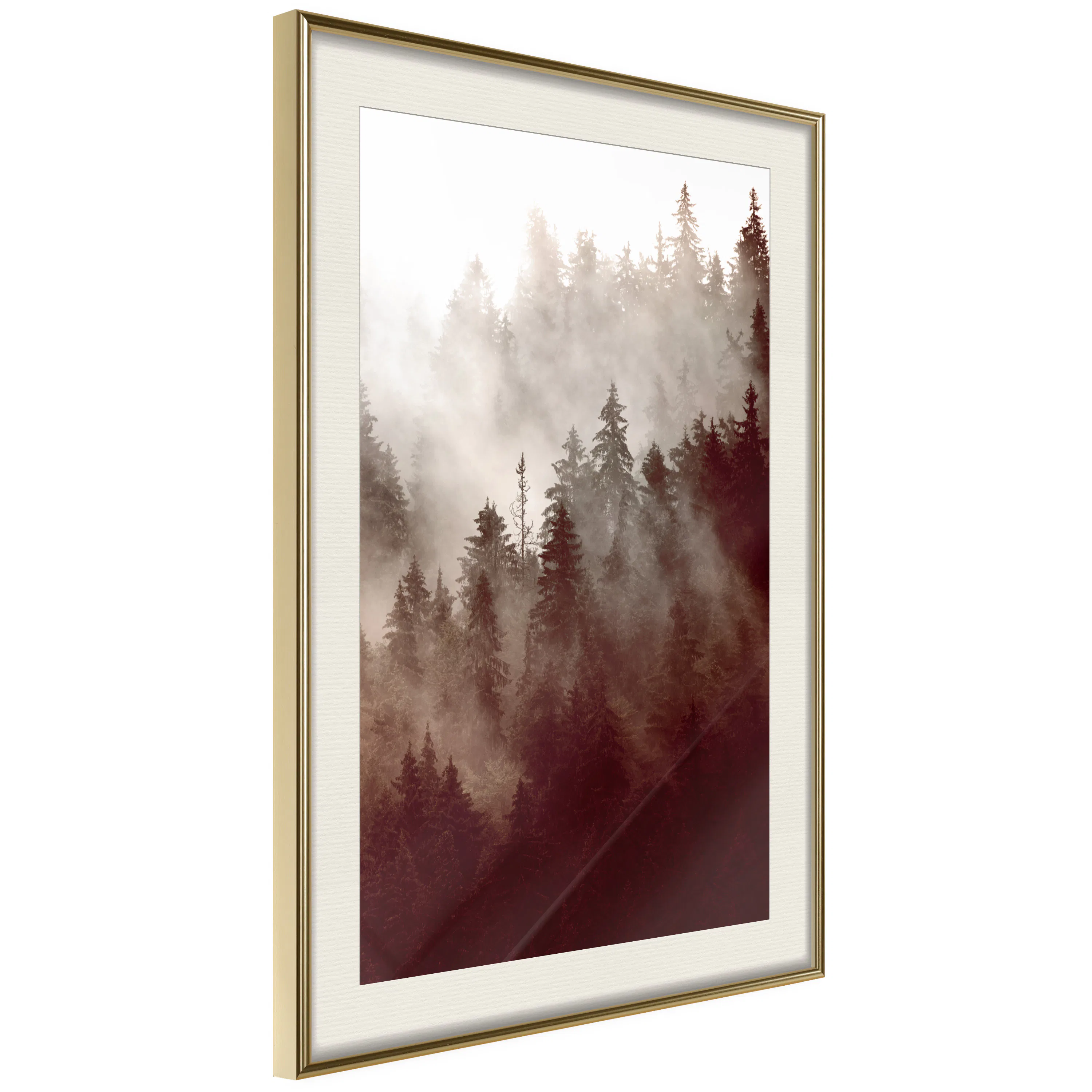Poster Artgeist Affisch Brown Forest