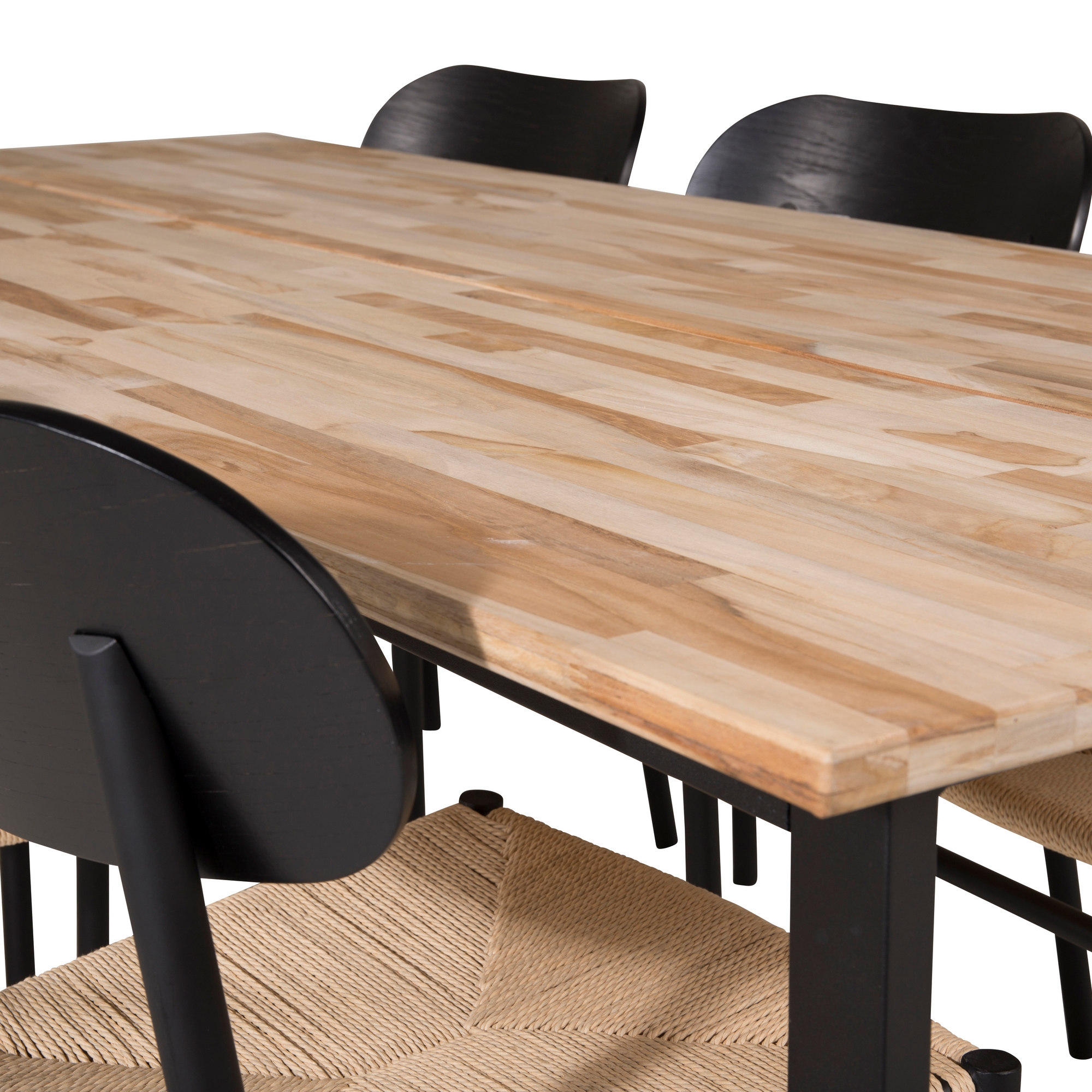 Matgrupp Venture Home Cornelia med 6 Peggy Stolar Svart