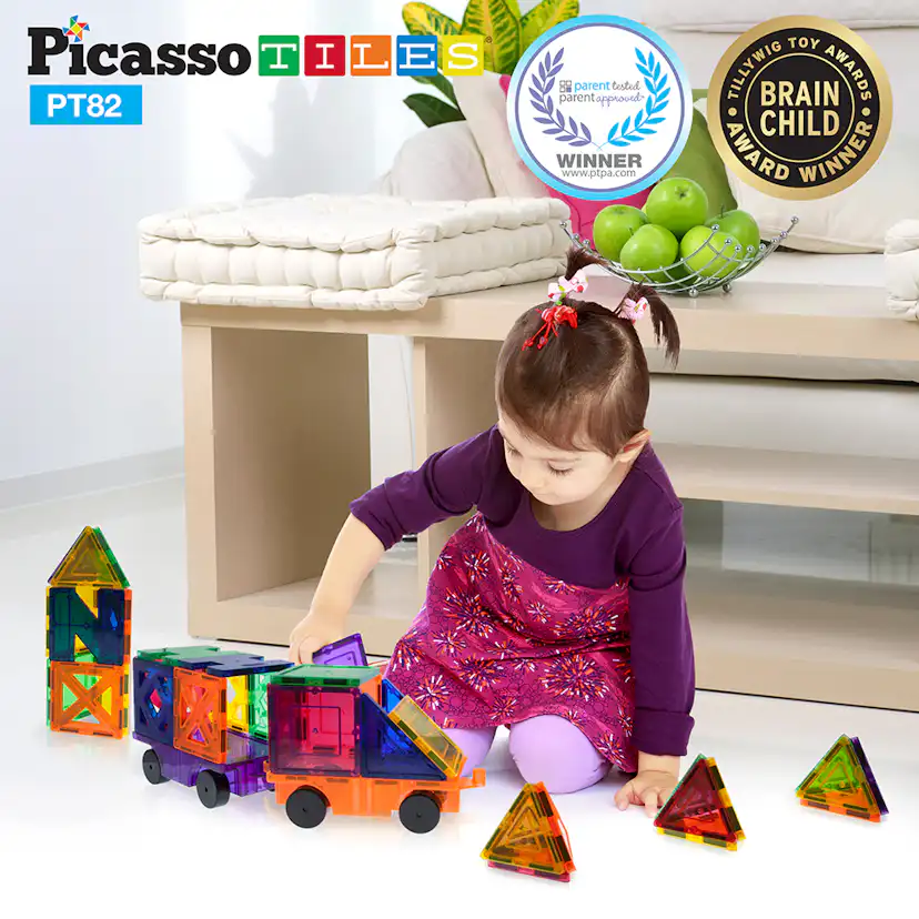 Magnetplattor Picasso Tiles 82 bitar