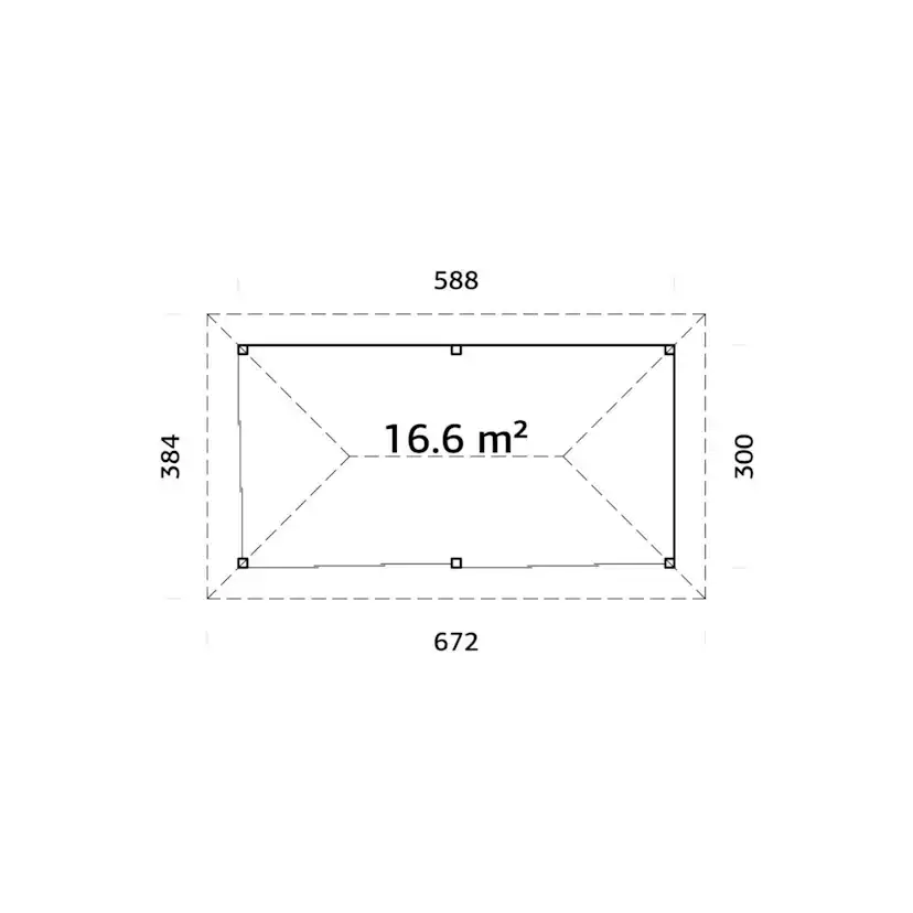 Uterum Palmako Bianca 16,6 m2 Set 202 Slide