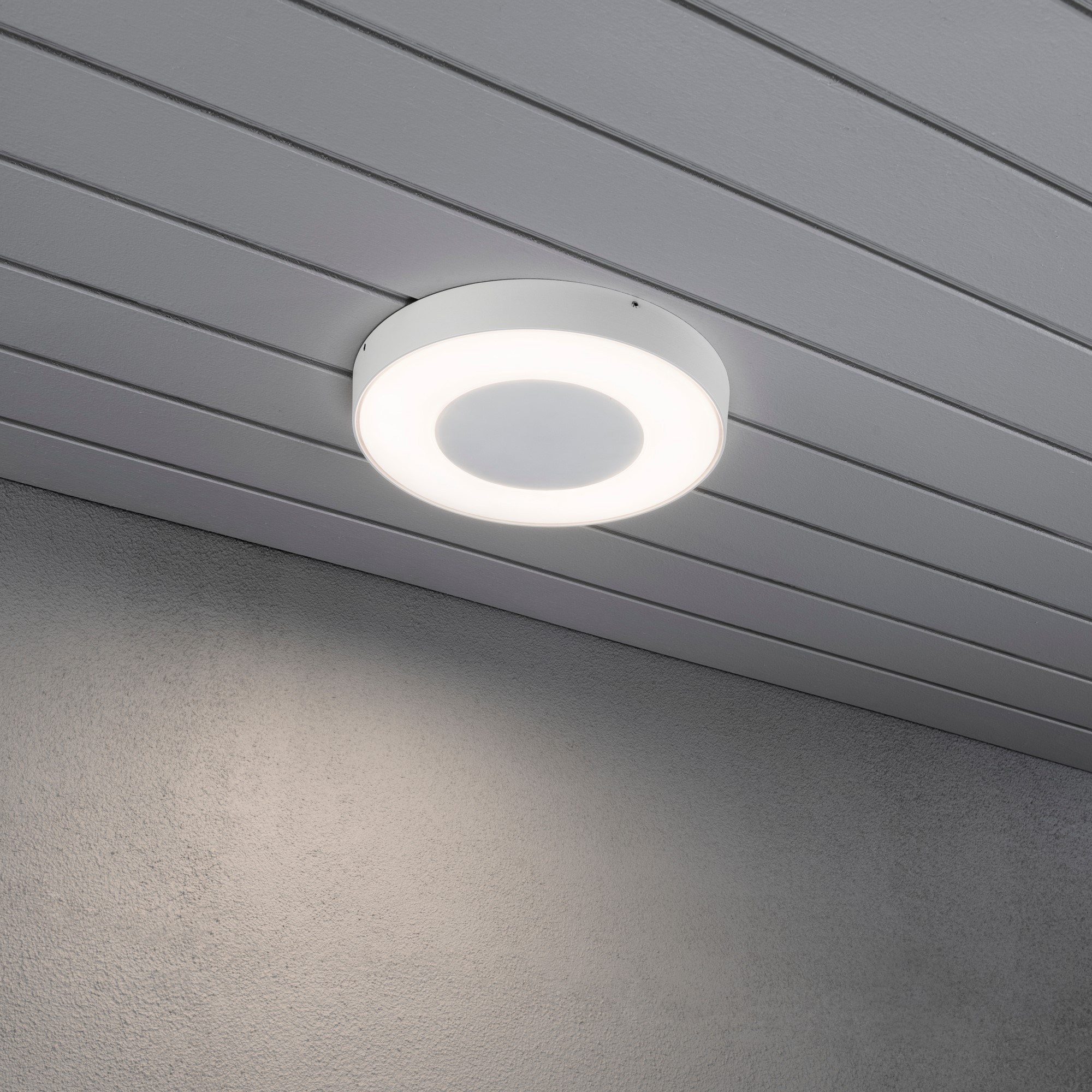 Vägglykta Gnosjö Konstsmide Carrara Rund LED med Fjärrkontroll
