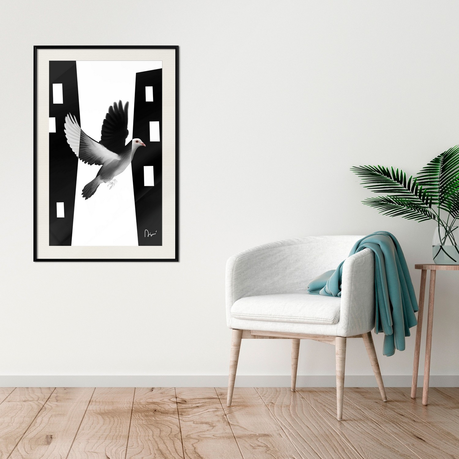 Poster Artgeist Affisch White Dove