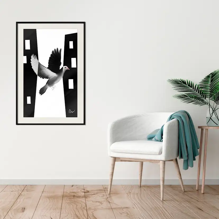 Poster Artgeist Affisch White Dove