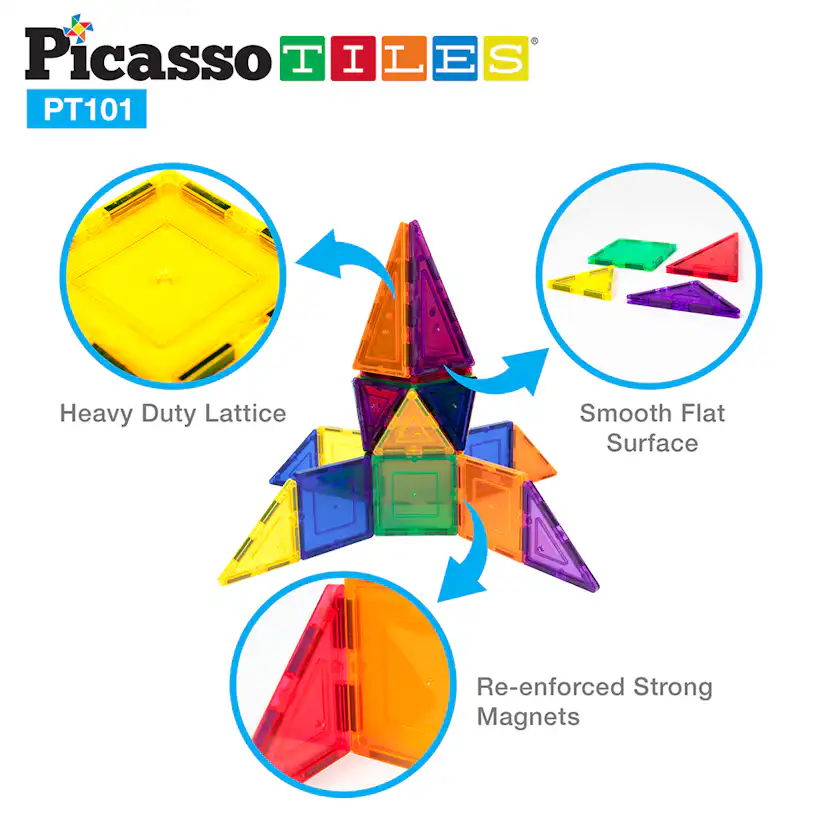 Magnetplattor Picasso Tiles 101 bitar