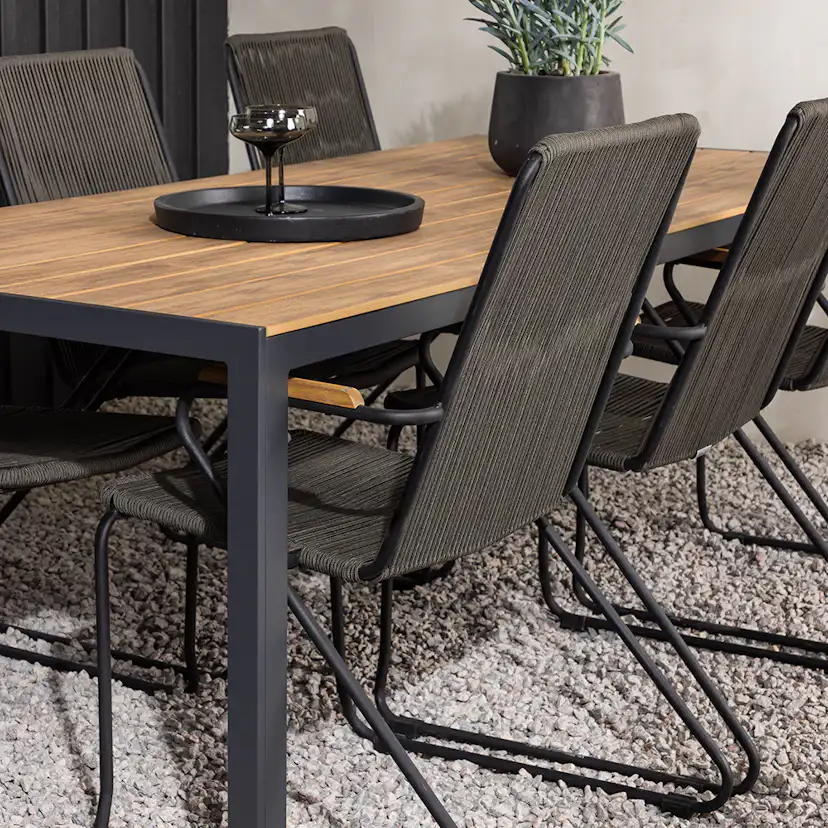 Matgrupp Venture Home Break Bord med 6 Bois Stolar