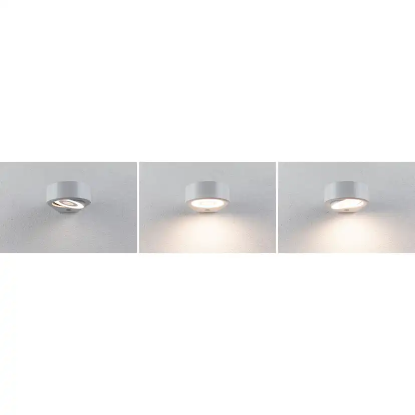 Fasadbelysning LED Paulmann Silma med Skymningsstyrd rörelsedetektor IP44 230V Färg: Vit
