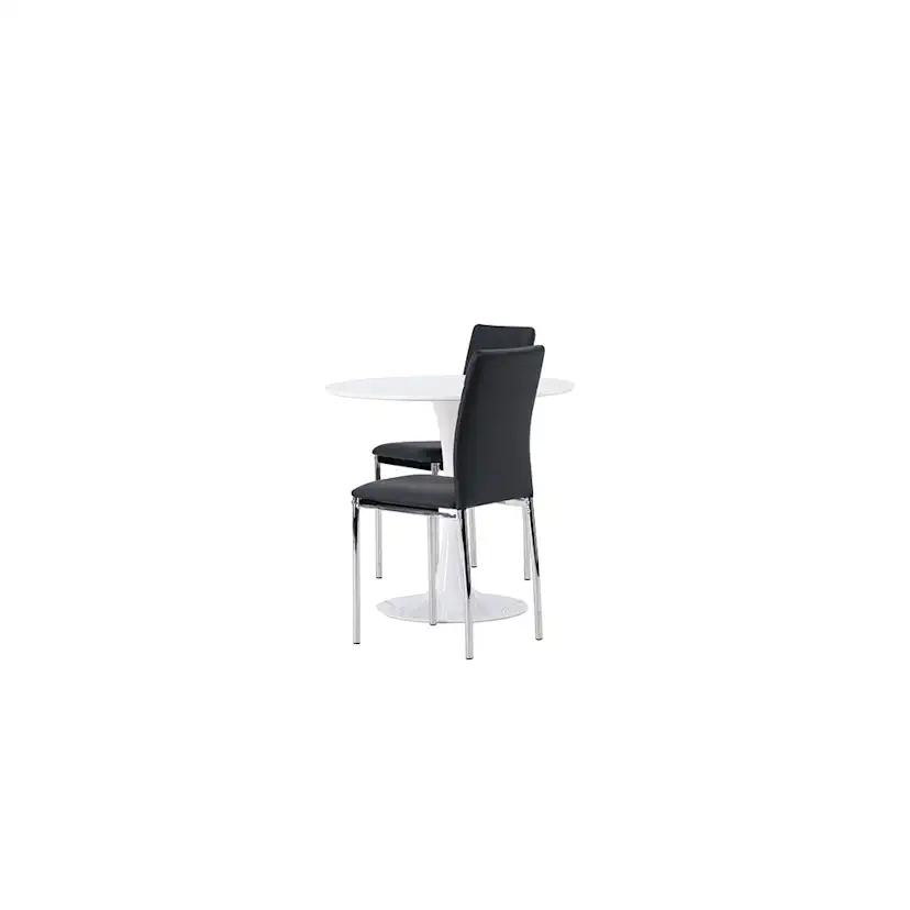 Matgrupp Venture Home Hamden Ø80 cm med 2 st Lily stolar