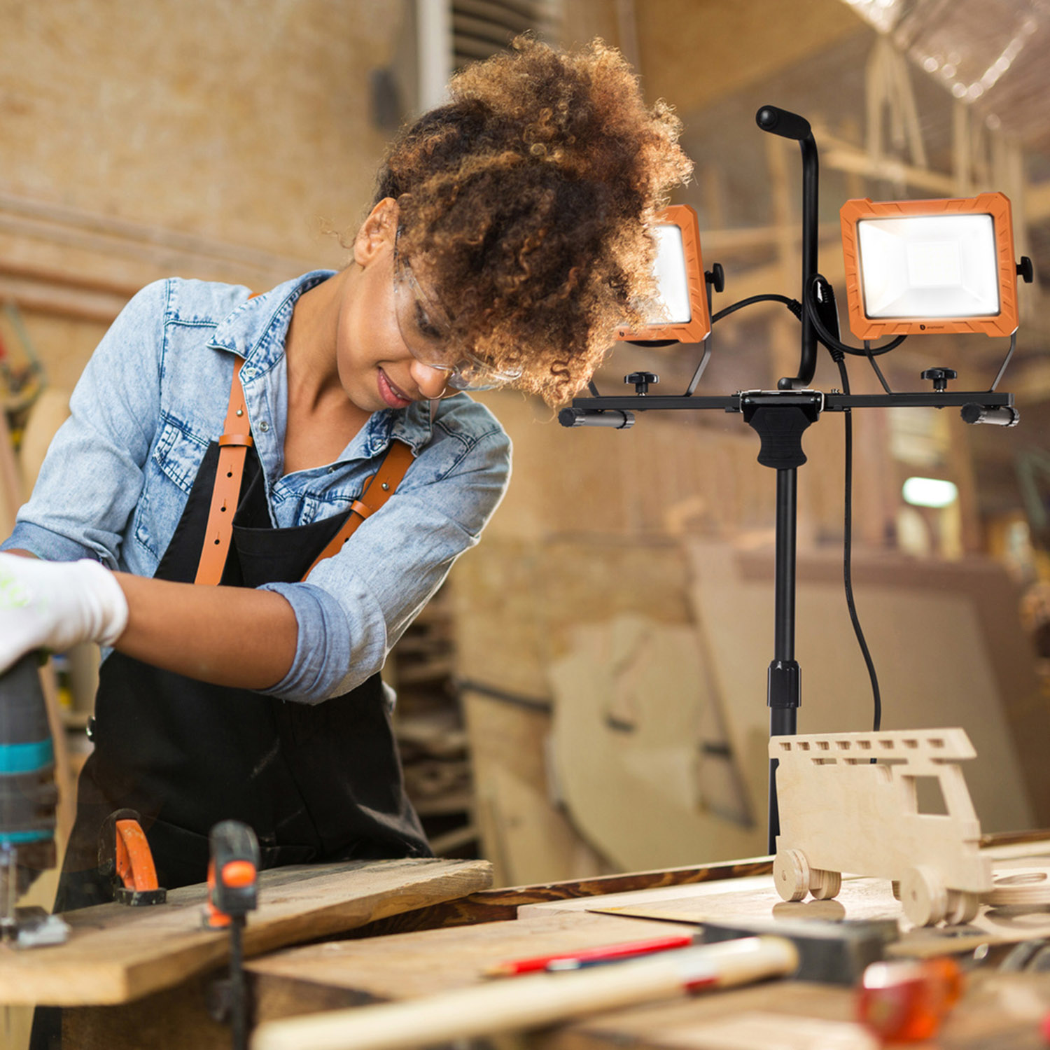 Arbetslampa Smartwares Tripod LED 2 x 30W