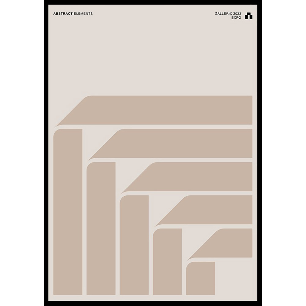 Poster Gallerix Abstract Elements No4