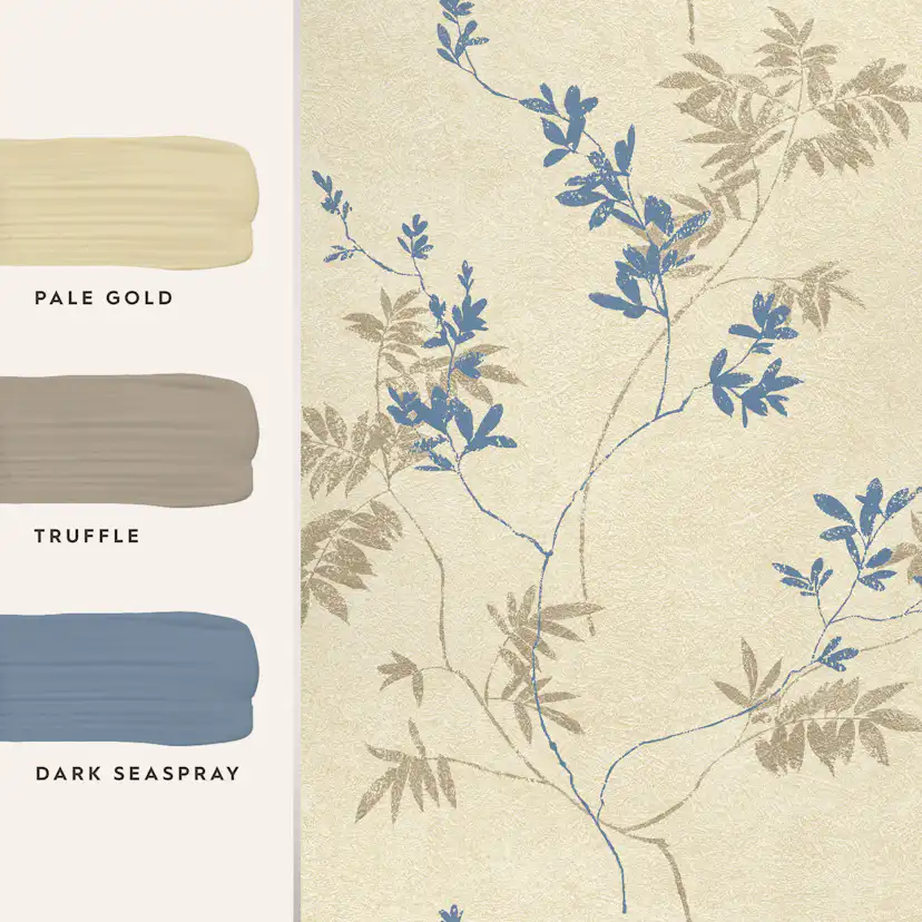 Tapet Laura Ashley Mari Guld 119841