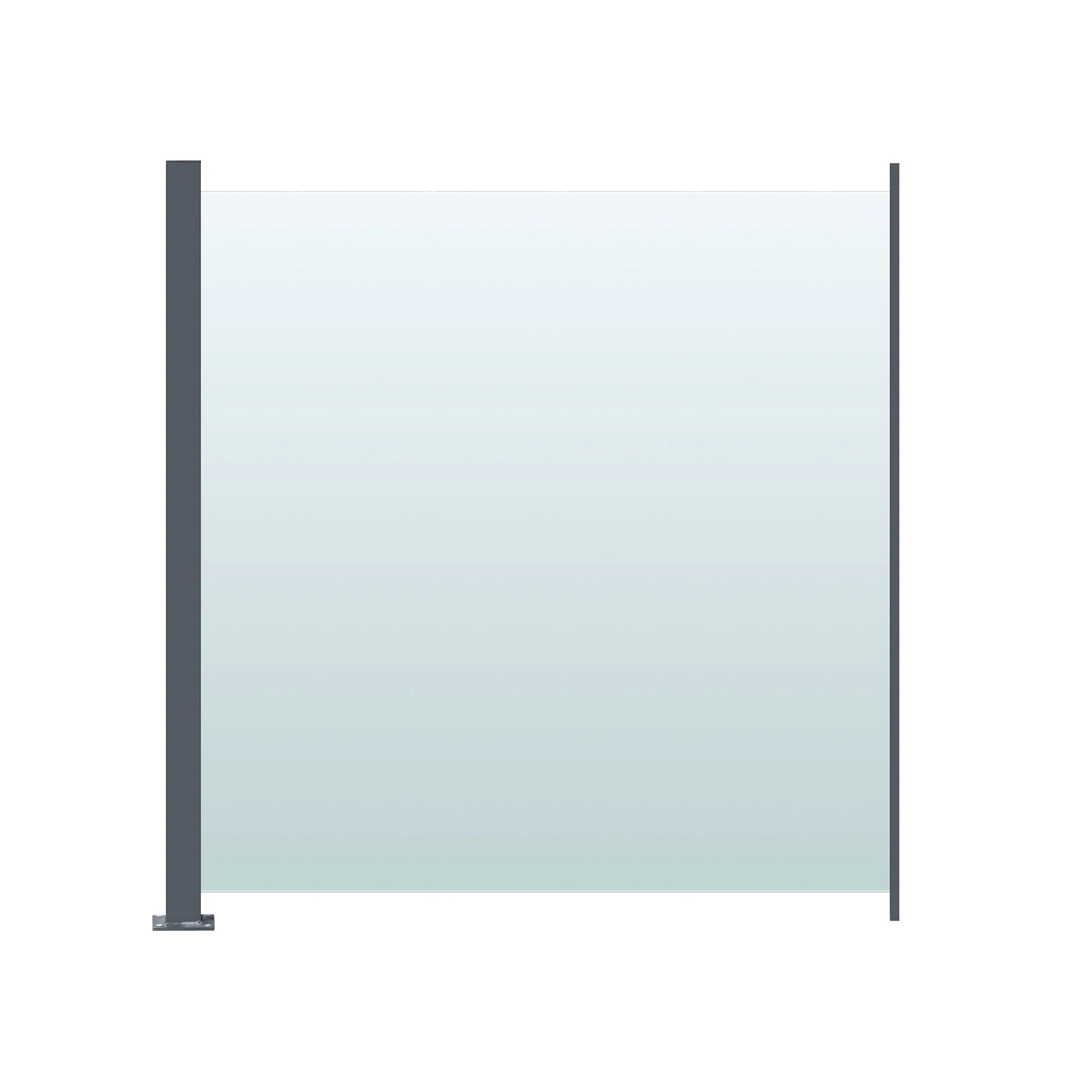 Glasräcke Hortus Klarglas Inkl Modul & Stolpe 100 x 100 cm