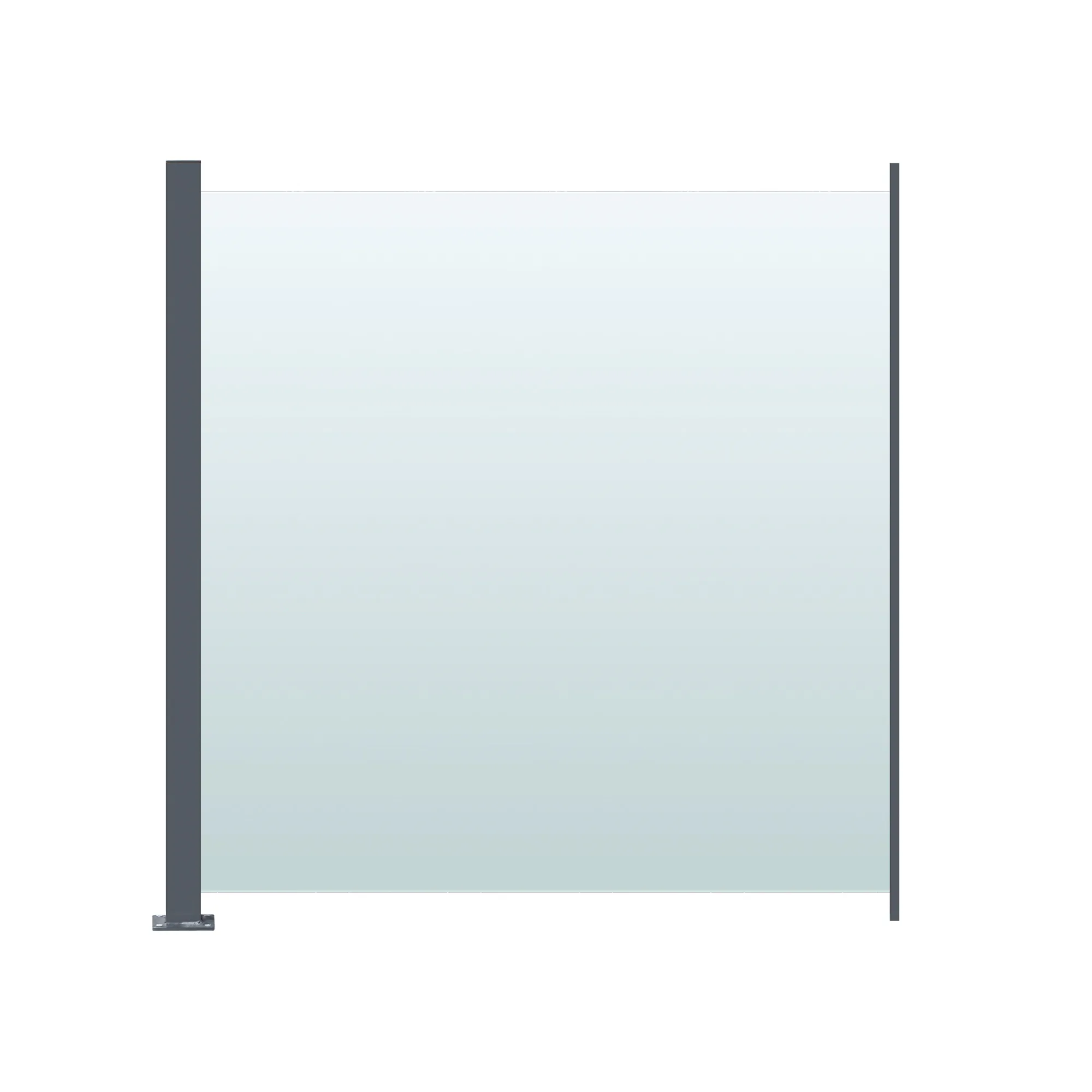 Glasräcke Hortus Klarglas Inkl Modul & Stolpe 100 x 100 cm