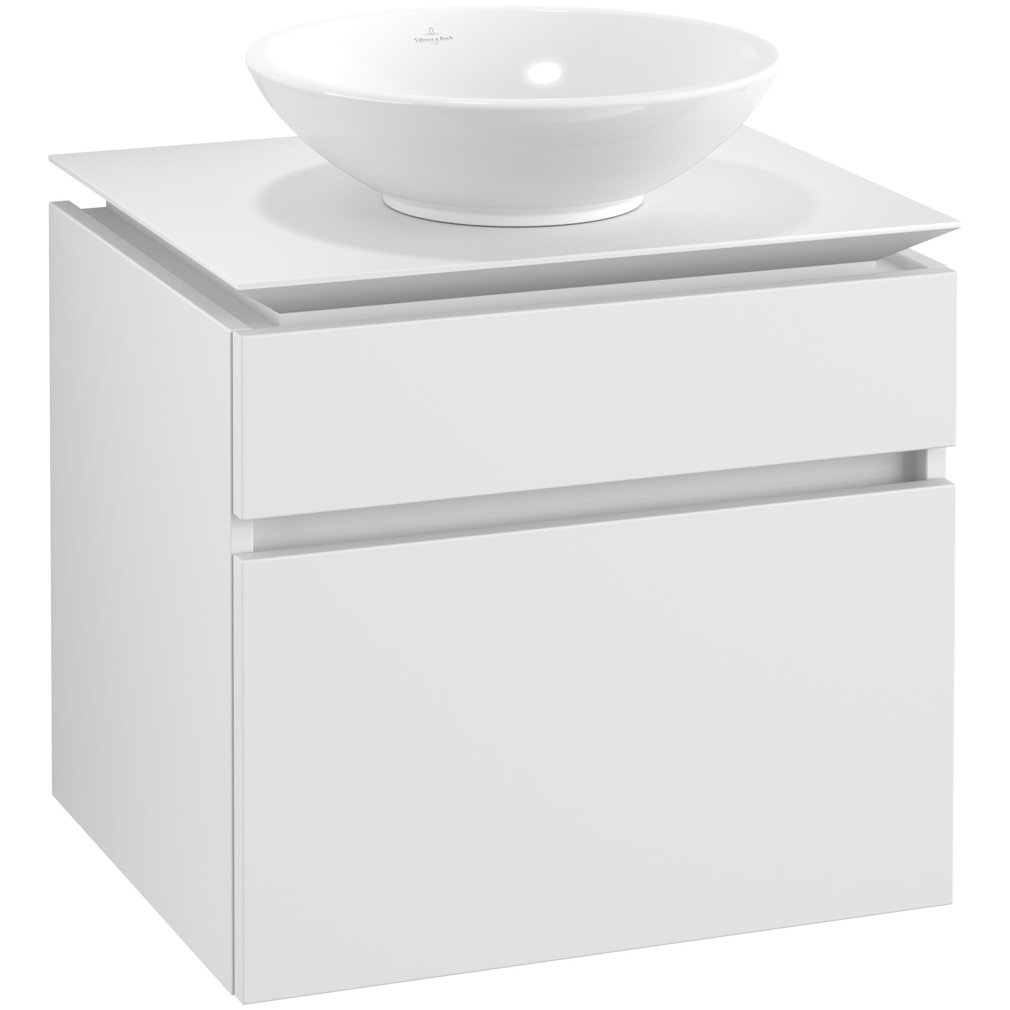 Tvättställsskåp Villeroy & Boch Legato 600 med 2 Lådor för Ytmonterat Tvättställ