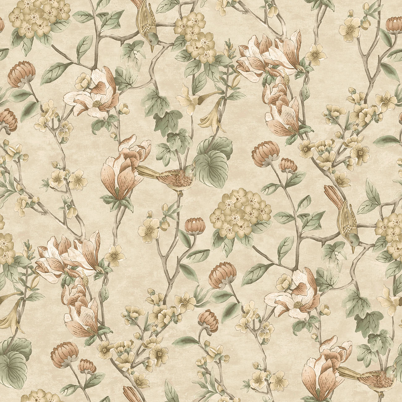 Tapet Holden The Lost Gardens Nightingale Cream 91620