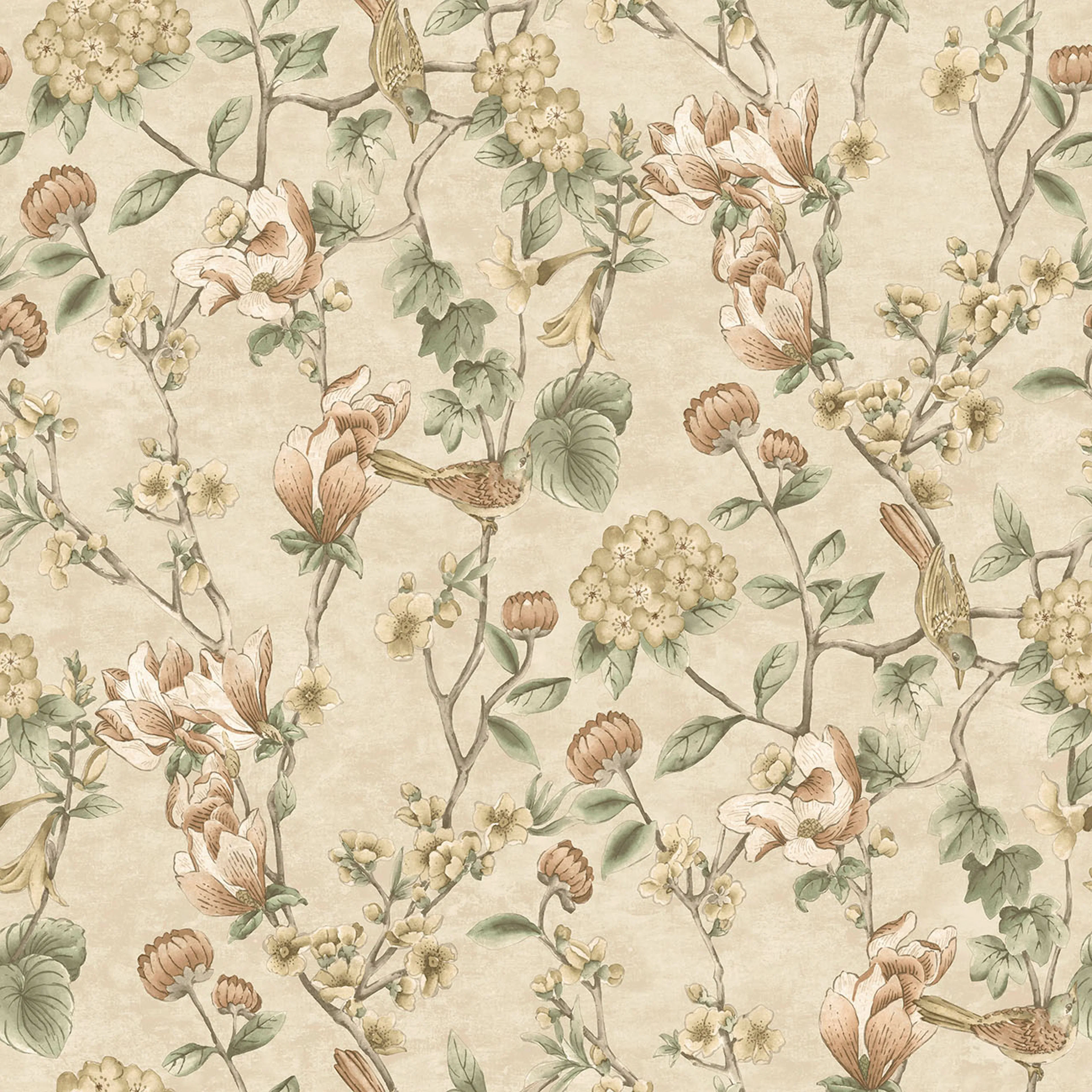 Tapet Holden The Lost Gardens Nightingale Cream 91620