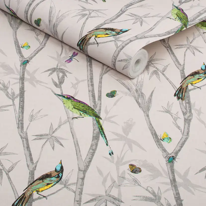 Tapet NEXT Chinoiserie Bird Trail Natural