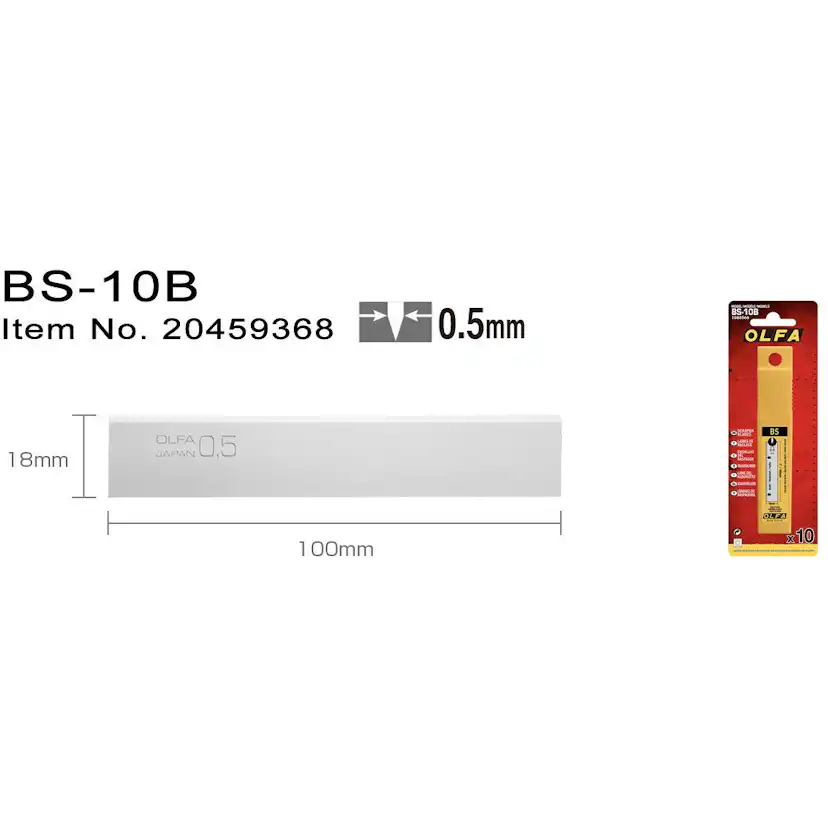 Skrapblad Olfa BS-10B Fast