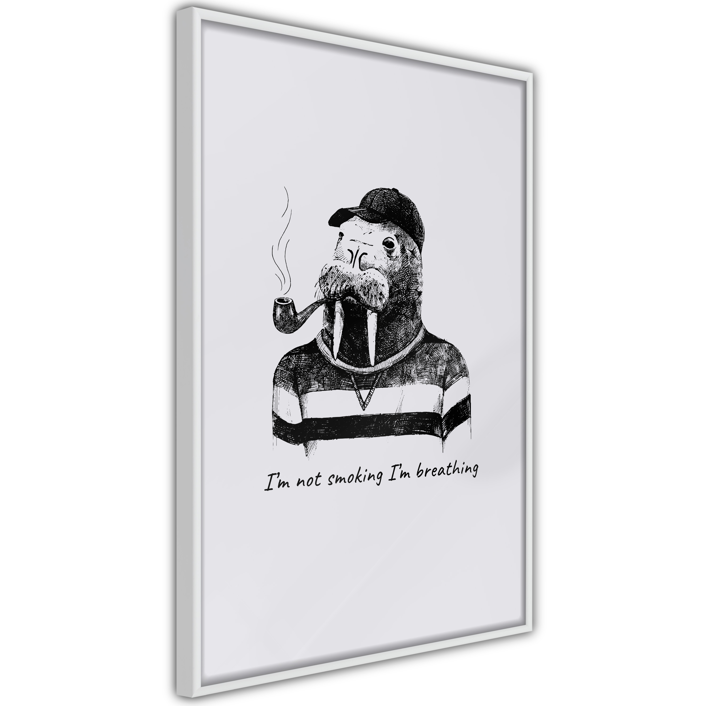 Poster Artgeist Affisch I'm Not Smoking. I'm Breathing