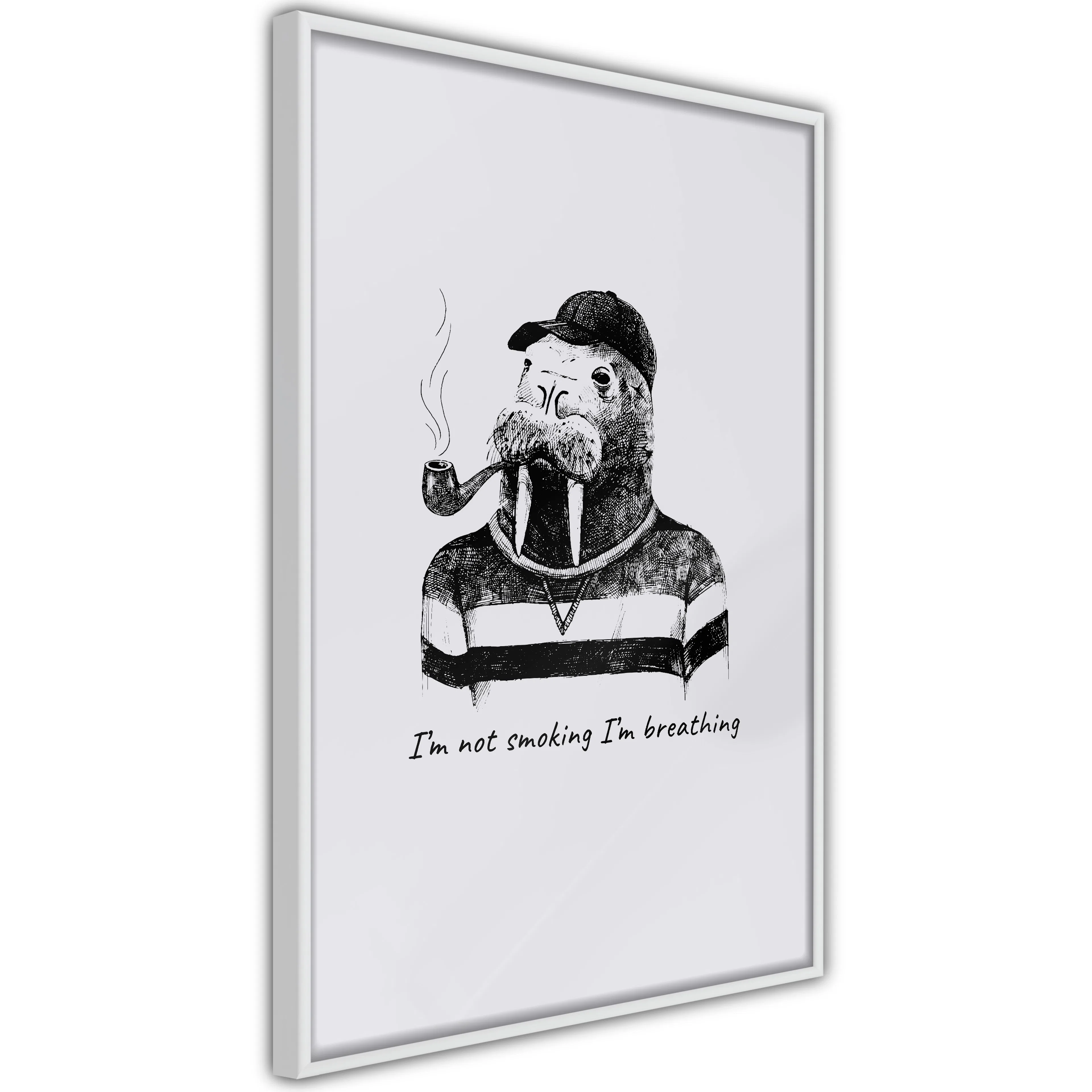 Poster Artgeist Affisch I'm Not Smoking. I'm Breathing