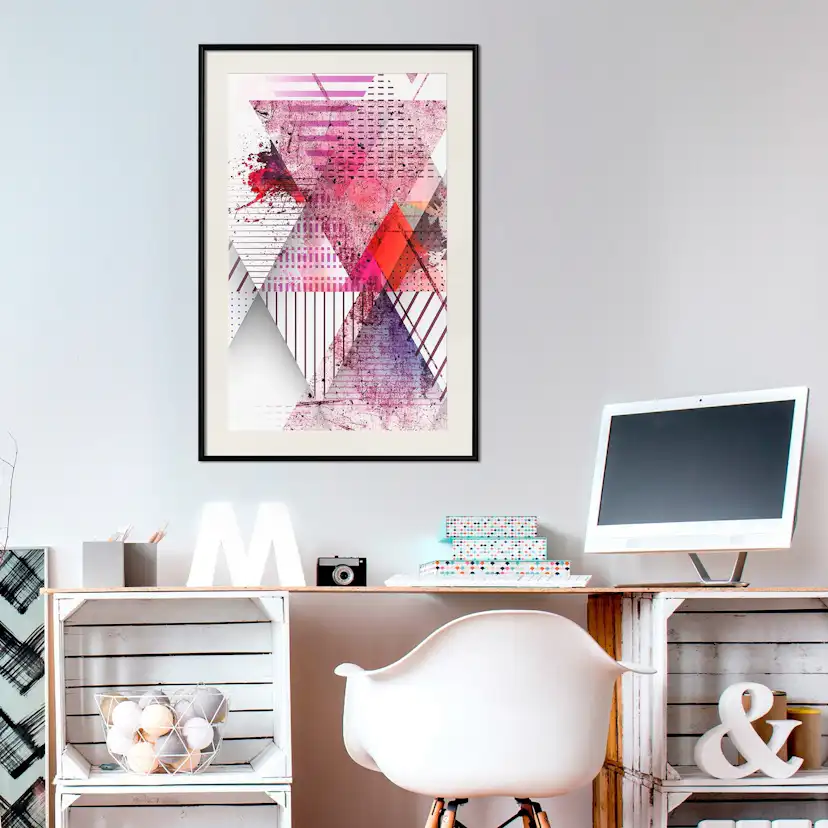 Poster Artgeist Affisch Abstract Triangle