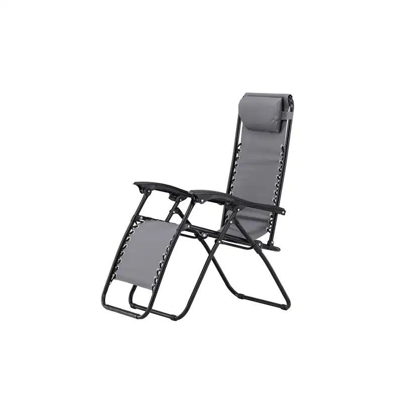 Vulcano Sun Lounge - Grey / Black Solstol Venture Home Vulcano