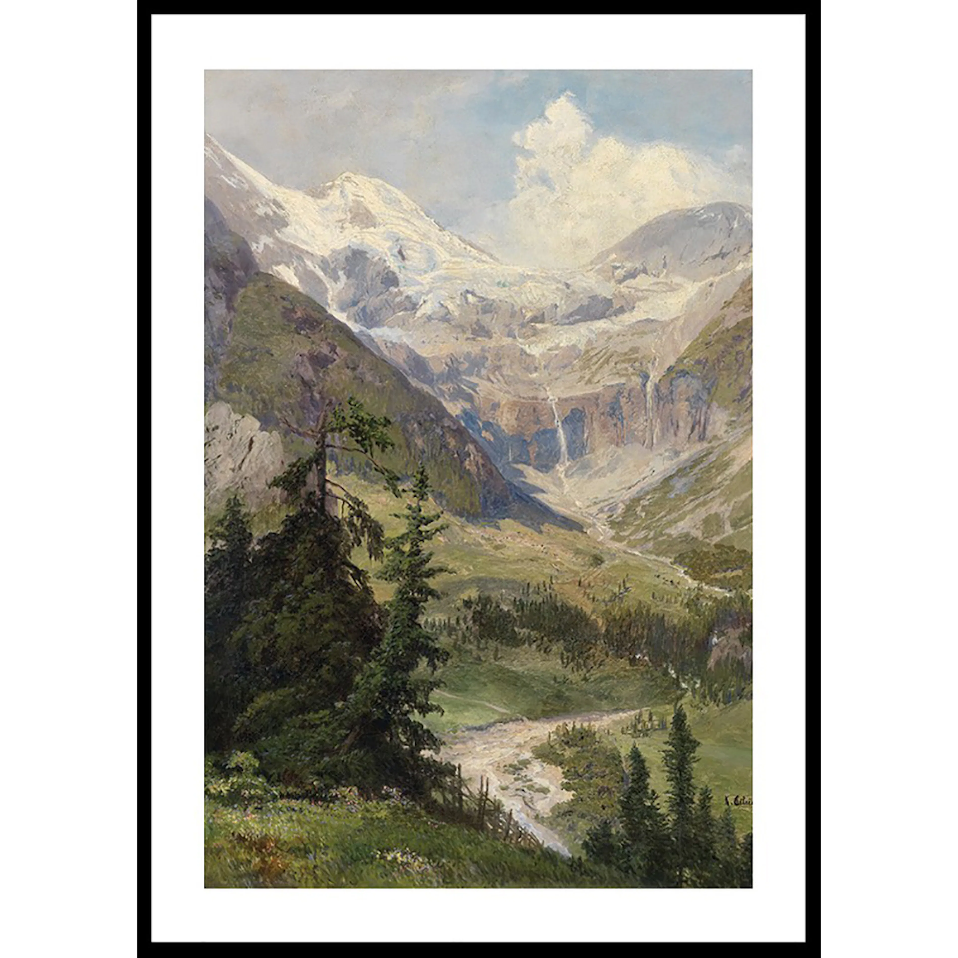 Poster Gallerix Sommer Im Gebirge By Konrad Petrides