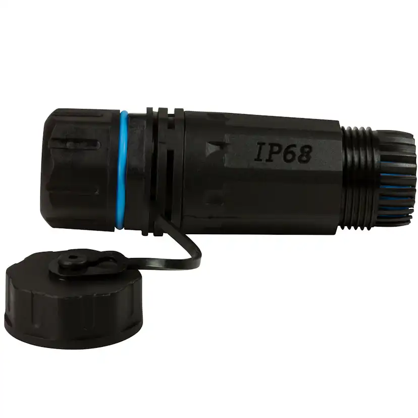 CAT6A Skruvkoppling Utomhus LogiLink 2 x RJ45 IP68 Med Kabelhylsa