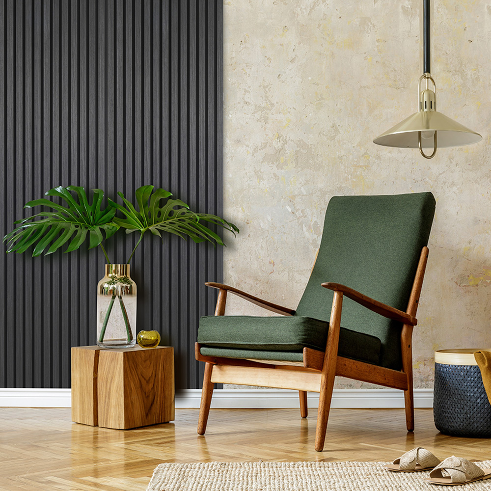 Akustikpanel QUANTI - Black oak Svart ek