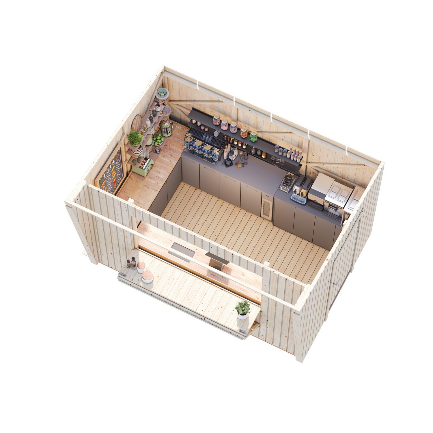 Kiosk Palmako Kira 8,2 m2 (inv. 7,7 m2)