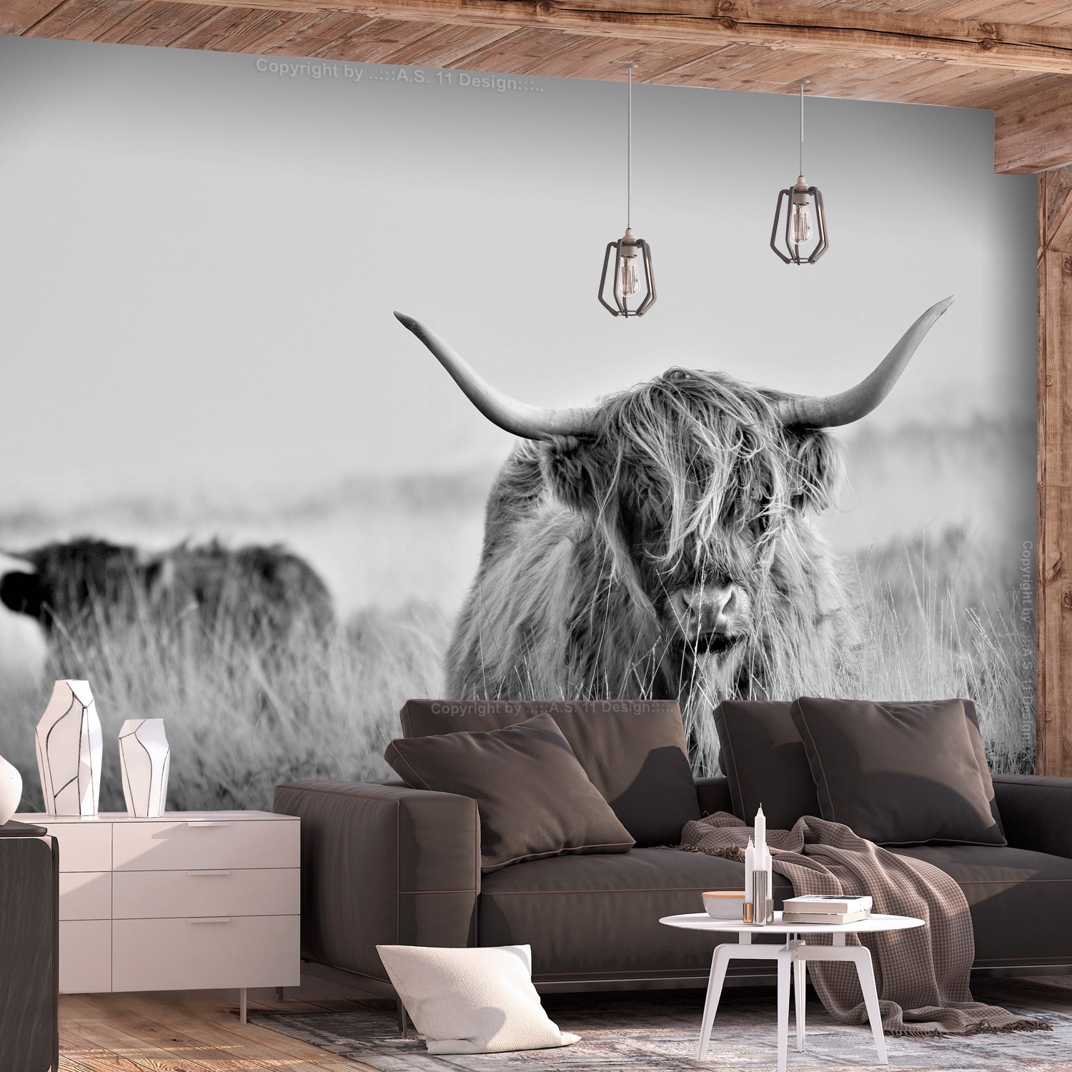 Fototapet Arkiio Highland Cattle