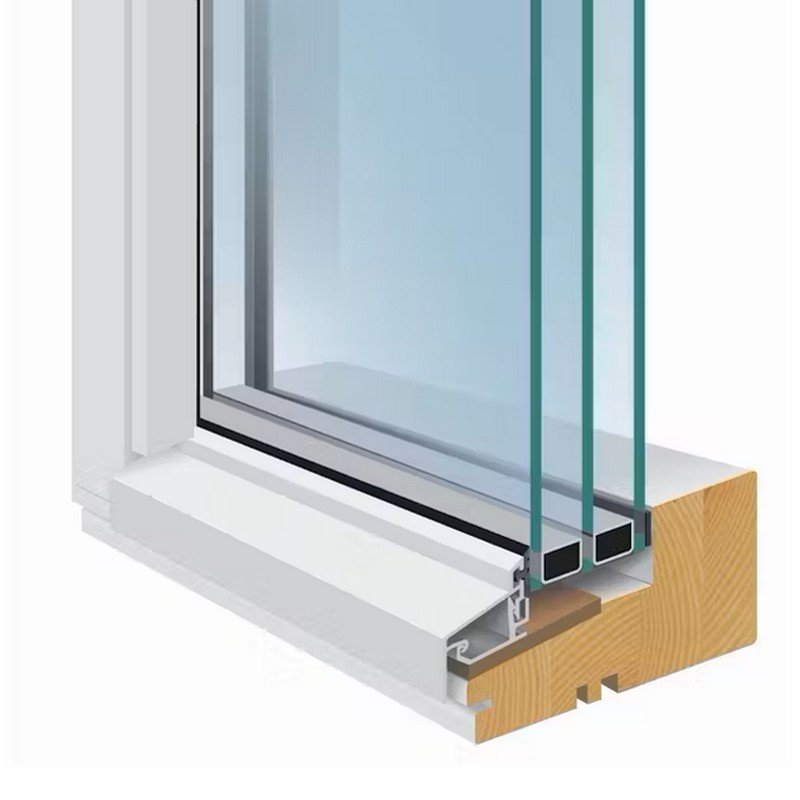 Fast Fönster Sveafönster Kraft Trä 3-glas
