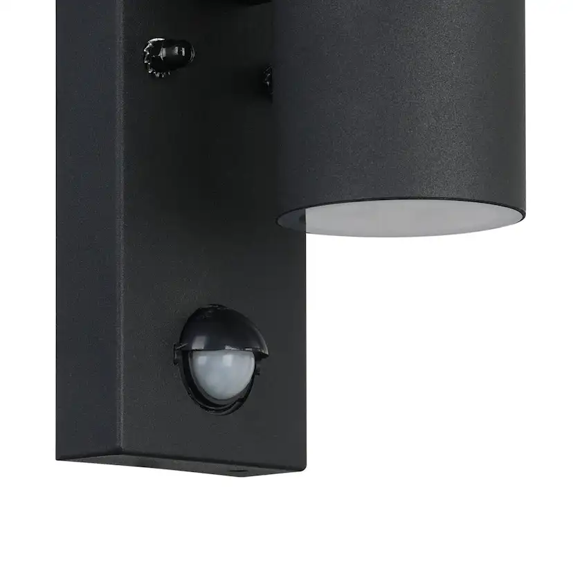 Vägglampa Utebelysning Eglo Riga 5 med Sensor Svart Klar