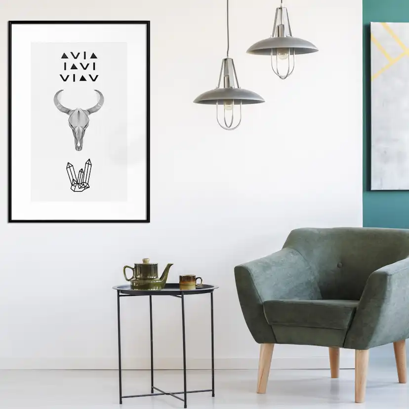 Poster Artgeist Affisch Animal Skull