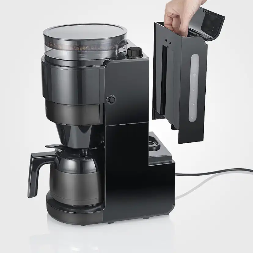 Kaffebryggare med kvarn Severin Dark Inox KA 4831