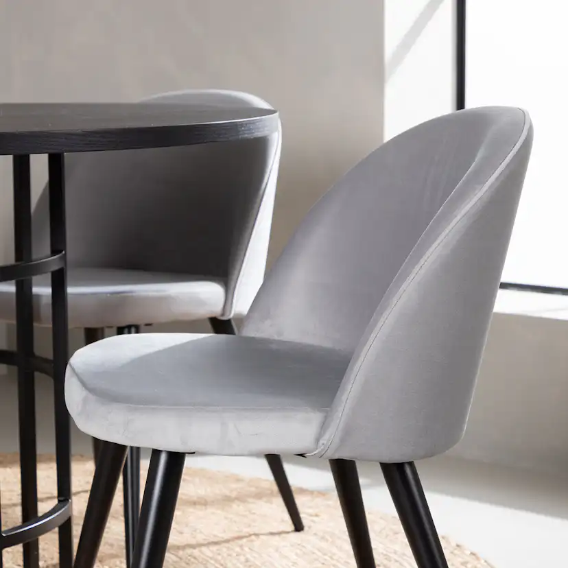 Matgrupp Venture Home Copenhagen med 4 Velvet Stolar