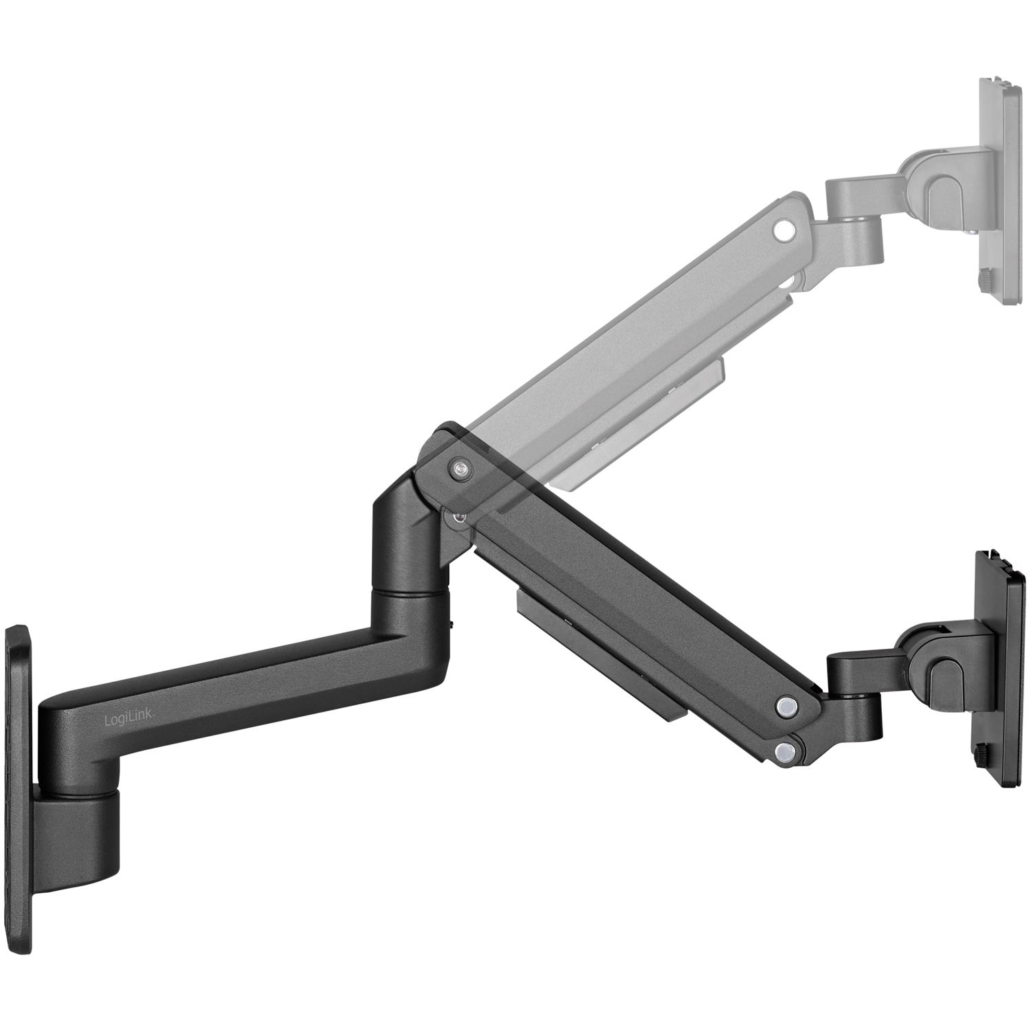 Monitorarm LogiLink Väggfäste 17-49 tum Gasfjäder 424mm Max 20kg