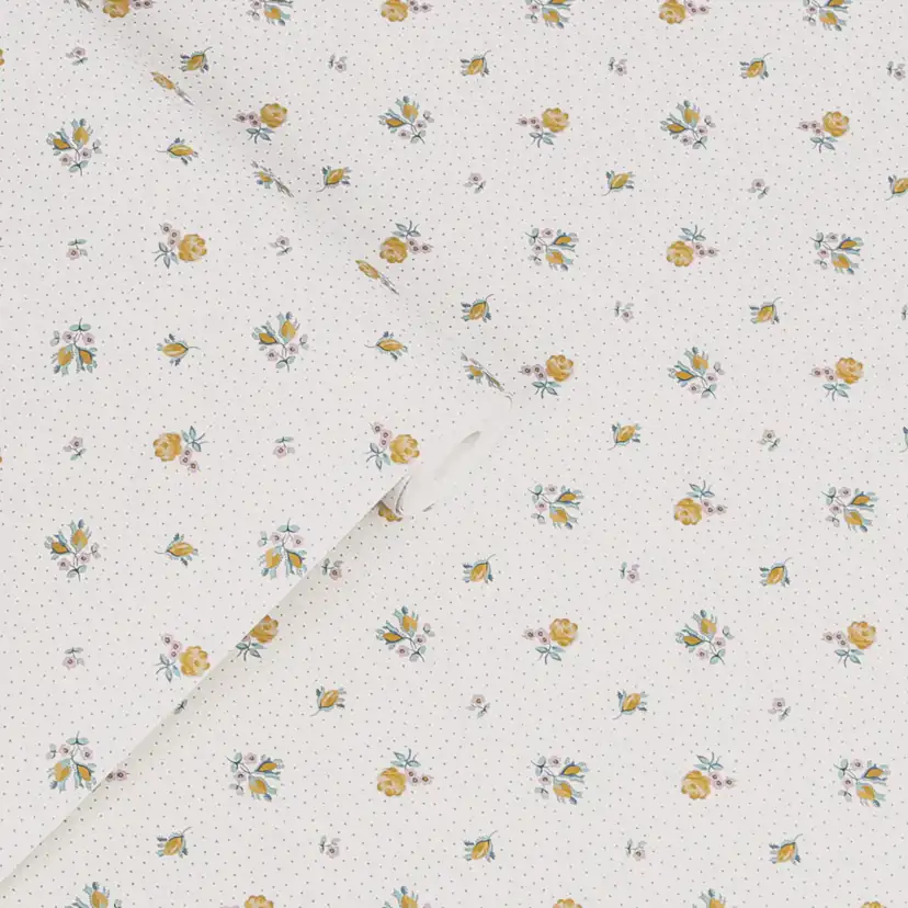 Tapet Laura Ashley Claudia’s Friend Pale Ochre Gul 121084