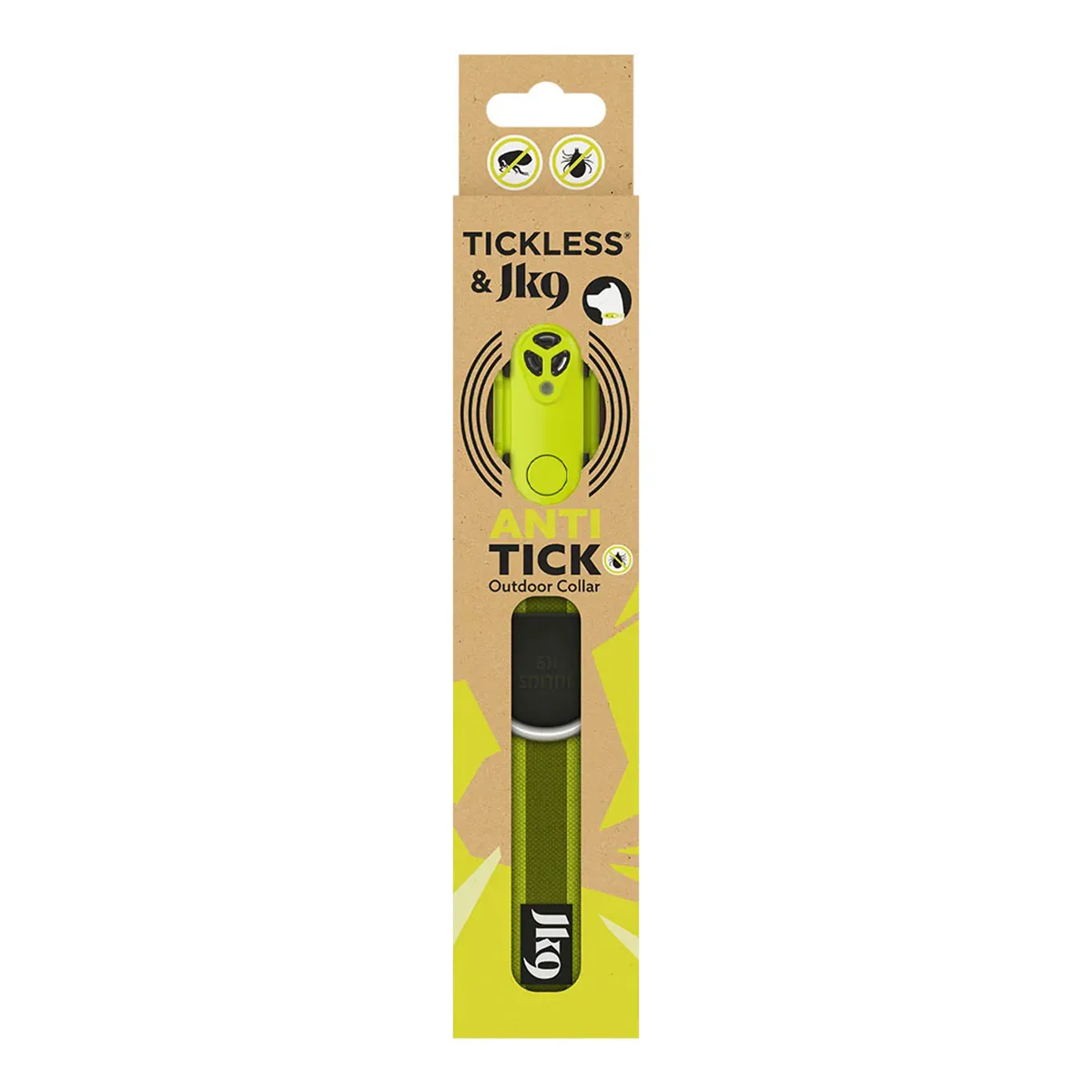 Ultraljudshalsband TICKLESS JK9 Outdoor Ultraljuds Fästingskydd Halsband för Husdjur