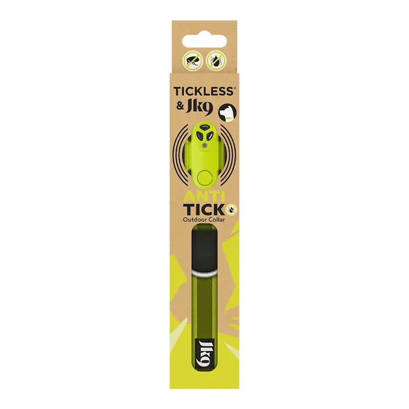 Ultraljudshalsband TICKLESS JK9 Outdoor Ultraljuds Fästingskydd Halsband för Husdjur