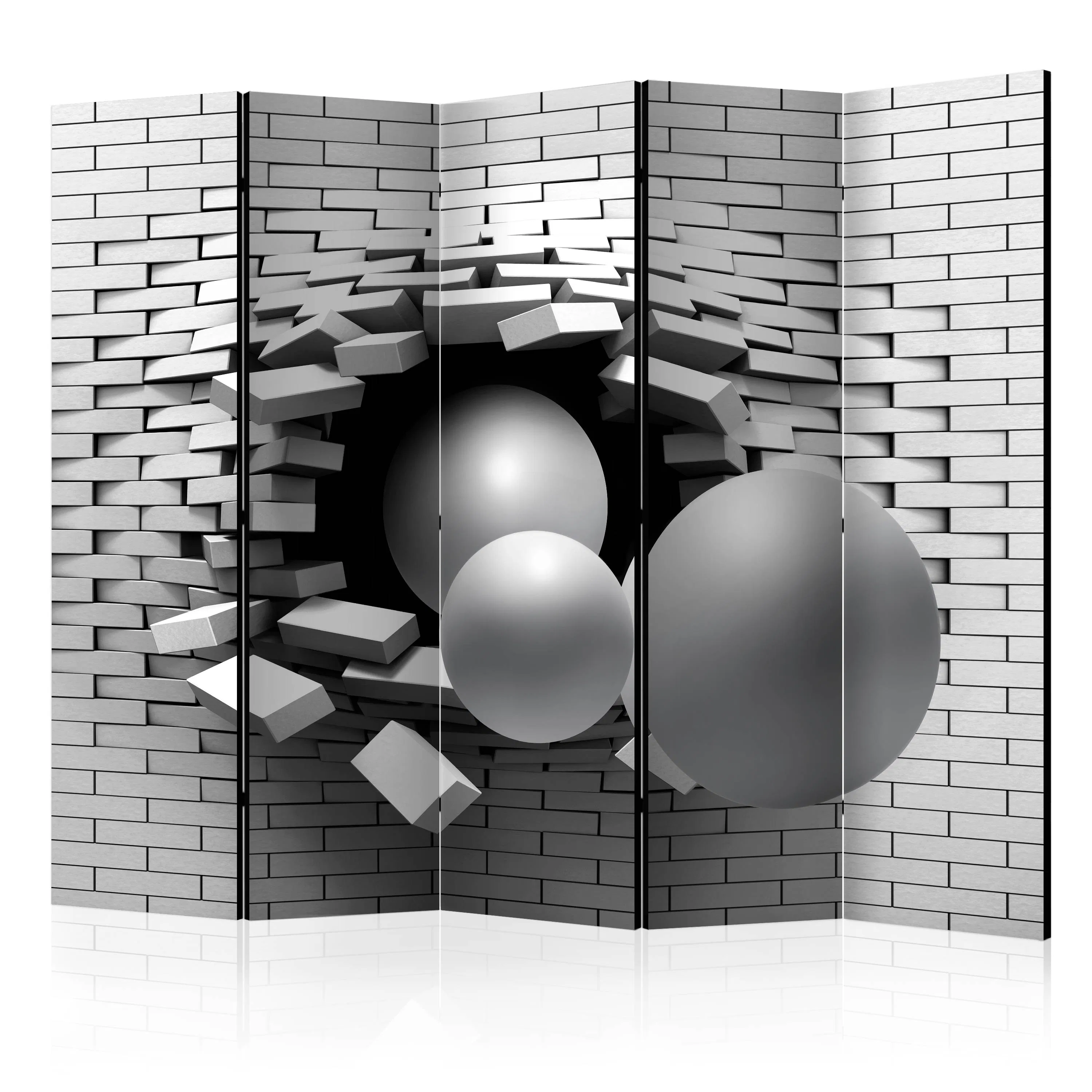 Rumsavdelare Skärmvägg Arkiio Brick In The Wall II 225x172 cm