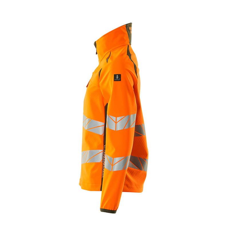 Mascot ACCELERATE SAFE Softshelljacka 19012-143-1433 Storlek: XL, Färg: Hi-vis Orange/mossgrön